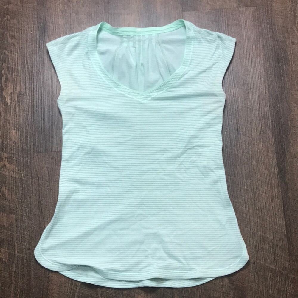 Lululemon Track Tee Heathered Fresh Teal
